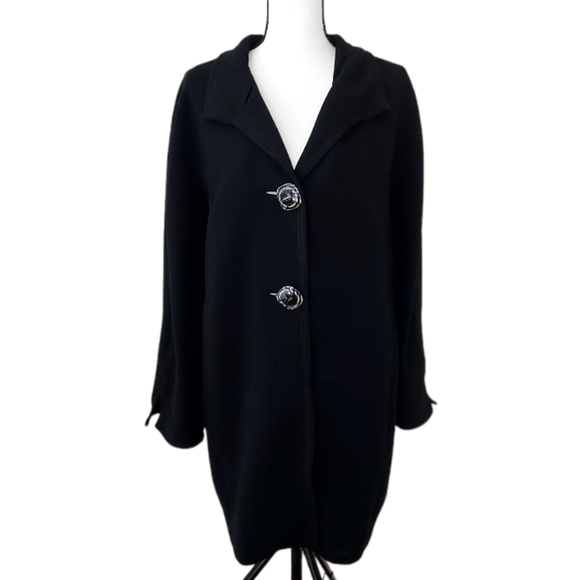 Kristen Blake Pea Coat Black Large - Picture 1 of 10